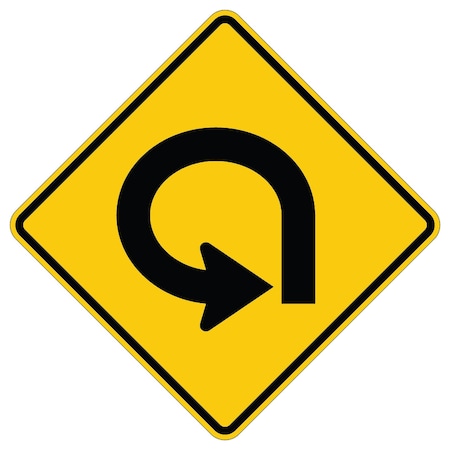 Sign Solutions Usa 48 in Height, 48 in Width, Aluminum, Diamond DUS08HYE4848W1-15L